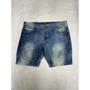 Y2K Echo UNLTD Loose Baggy Stone Washed Denim Shorts Men's Size 46